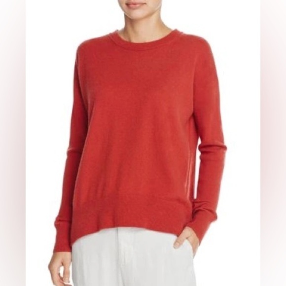 Vince Boxy Drop Shoulder Cashmere Sweater in Russet L - Picture 11 of 11